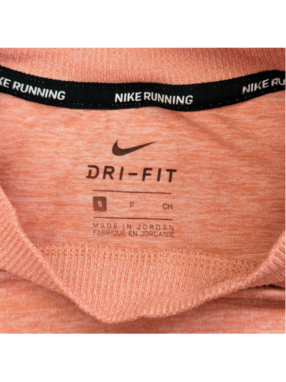 Women's Nike Coral Dri-Fit Long Sleeve Running Tee Activewear Small Thumb Holes - Picture 6 of 14